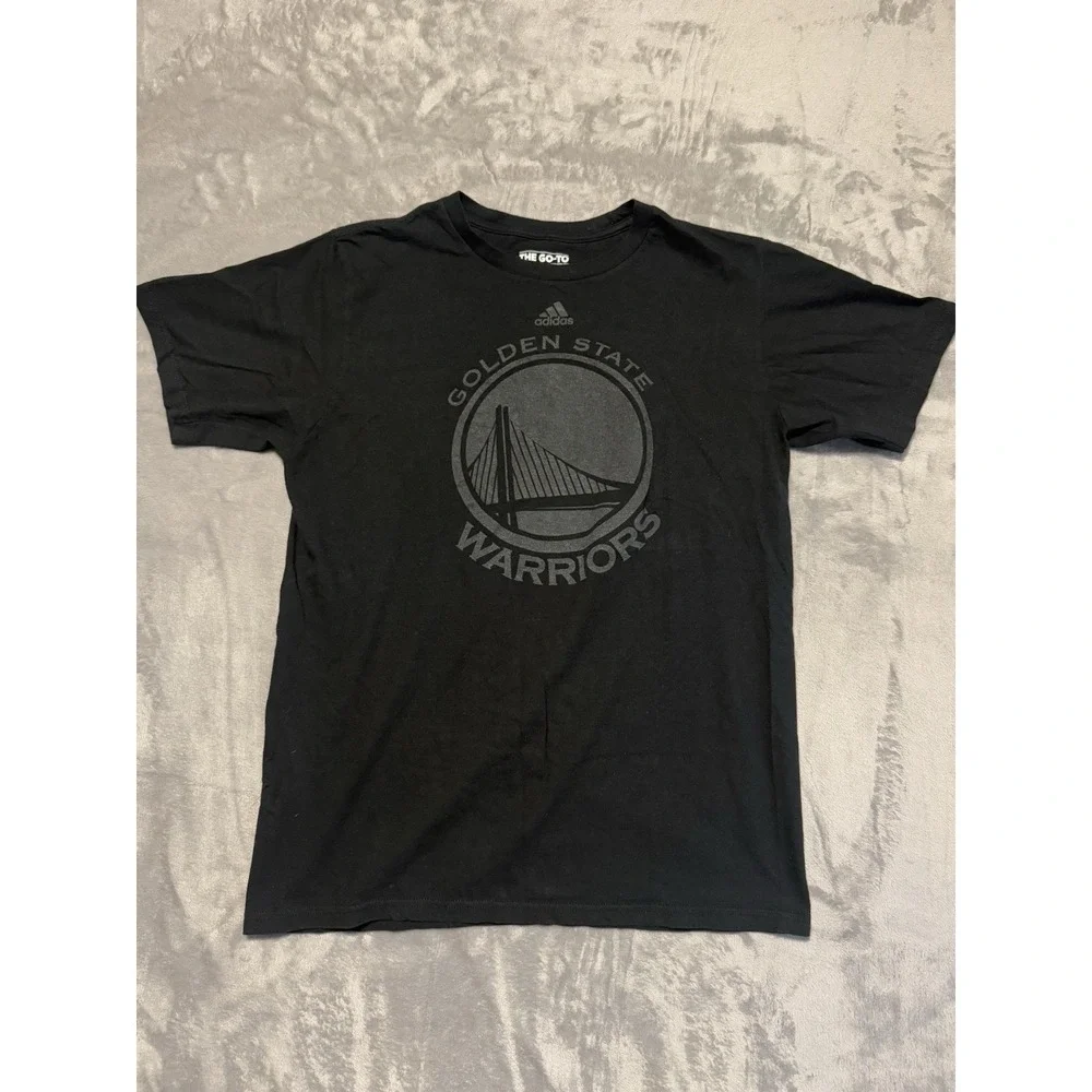 Adidas Golden State Warriors Mens M Black Short Sleeve NBA Basketball T-Shirt